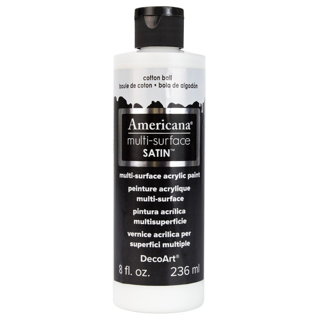 Americana Premium Multi-Surface Satin Finish Acrylics 2oz -for Wood, Metal, Glass, Ceramics, Fabric, Paper, Terra Cotta, Most Plastics and More